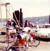 July 1976 - Bike Trip to Mass. - Rocco LaCapria and Len Forner (not pictured) see us off on Pt Jeff ferry.JPG (95550 bytes)